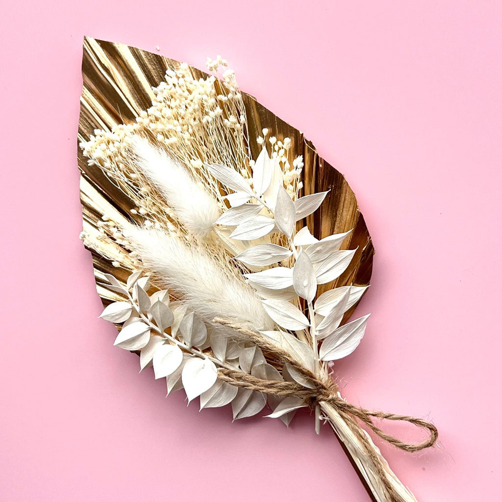 Dried Flower Arrangement for Cake Toppers - Golden Delight