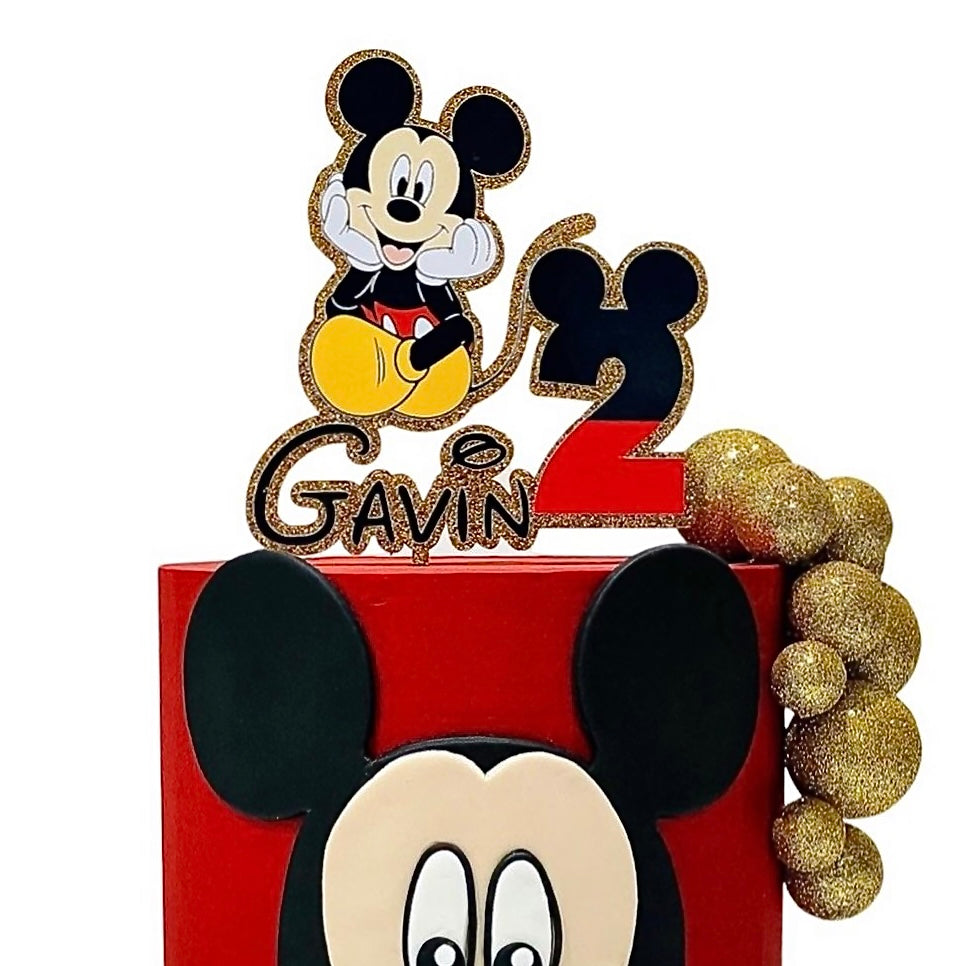 Acrylic Birthday Cake Topper - Mickey