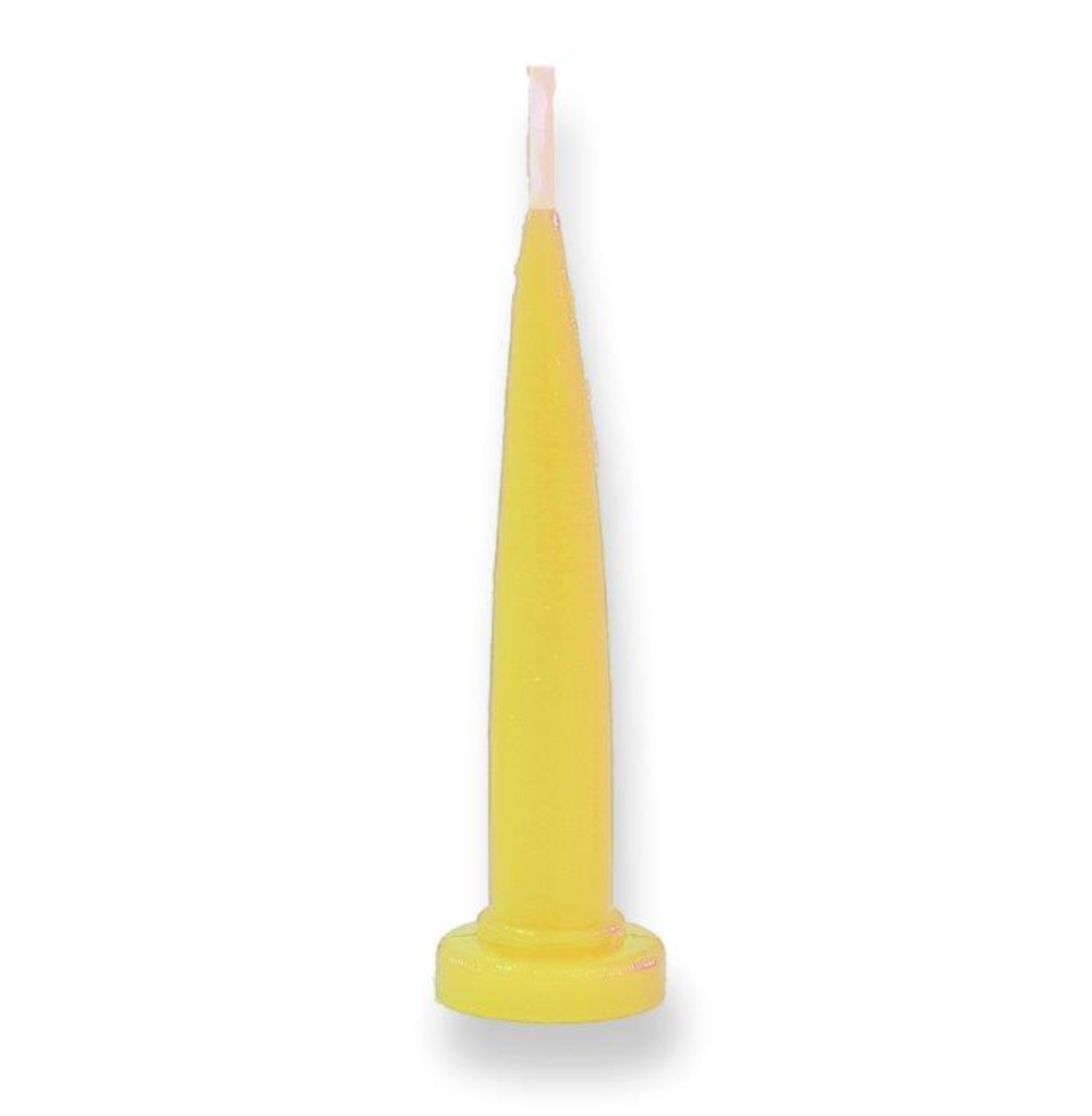 Bullet Candles 144pc - Yellow
