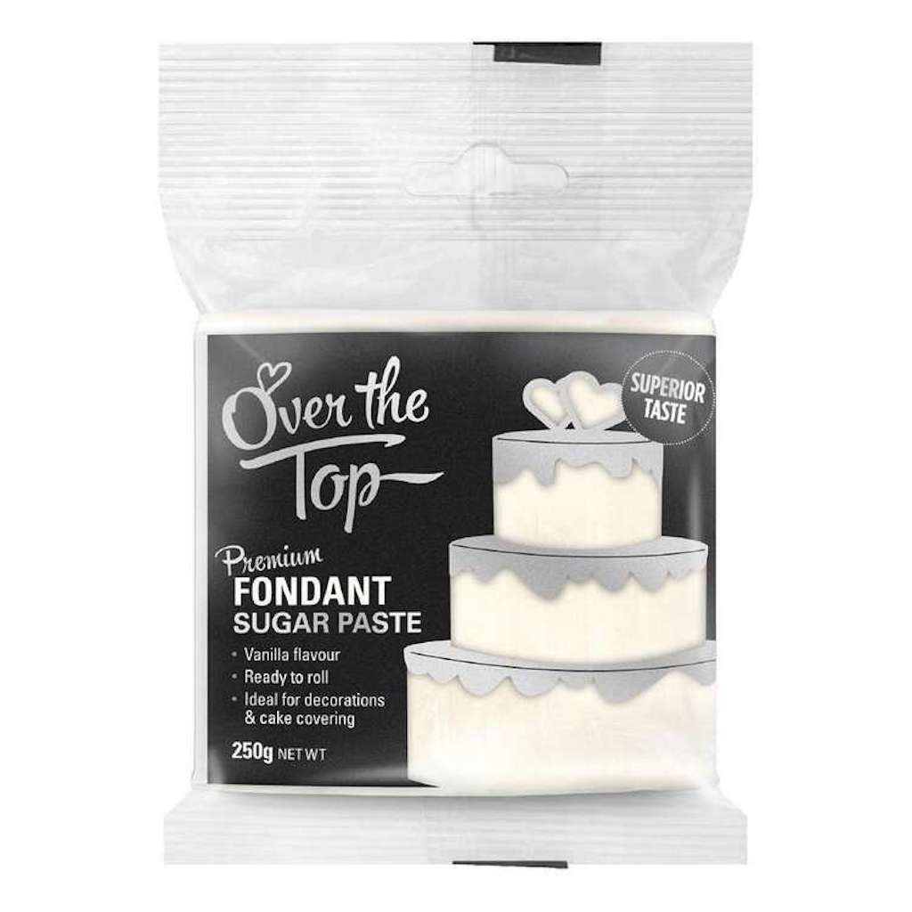Over the Top Vanilla Flavoured Fondant 250g - White