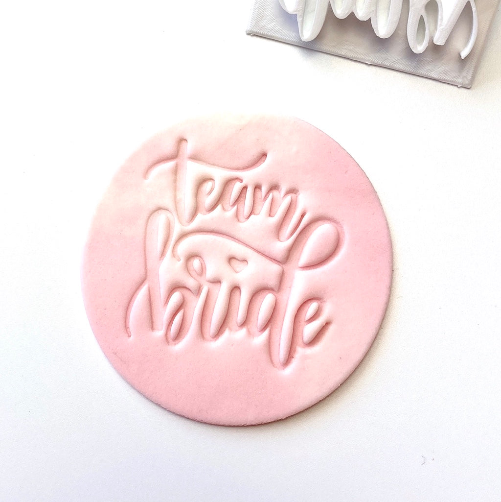 Cookie Stamp Cookie Embosser Team Bride Cakers Paradise Cakers