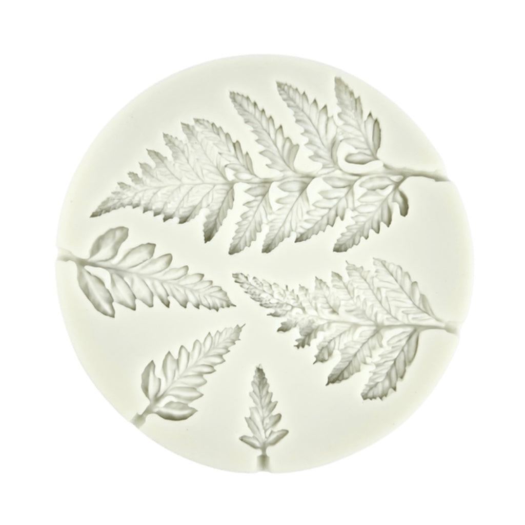 assorted fern leaves silicone mould