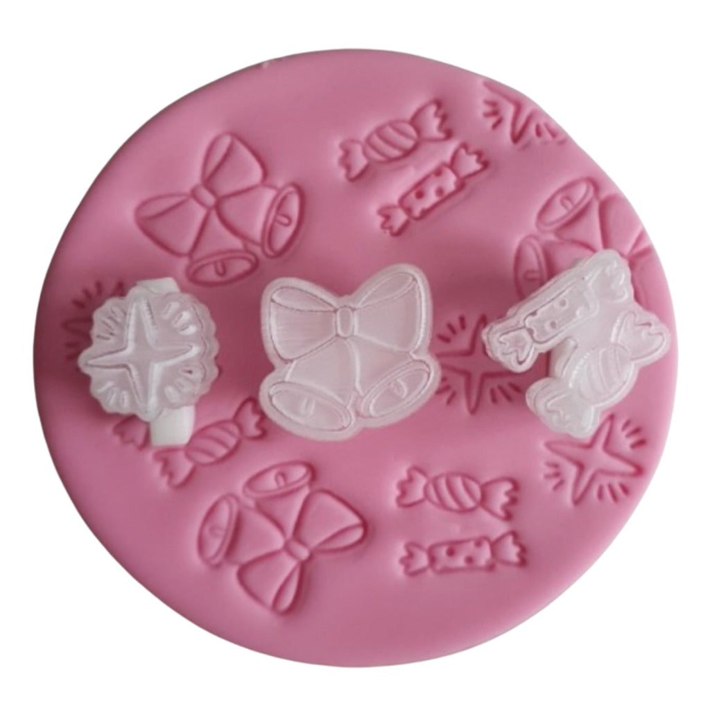 Fondant Cookie Stamp by Sucreglass - Christmas Ornaments