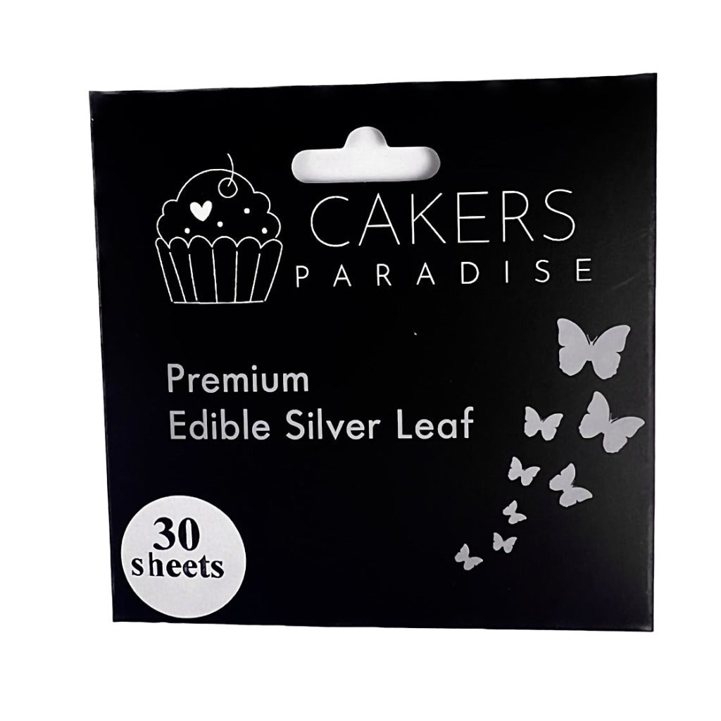 Edible Transfer Silver Leaf 8x8cm - 30pc