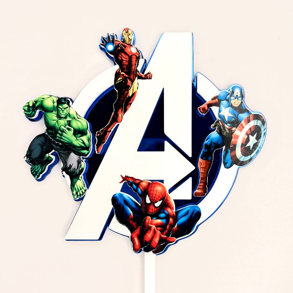 Acrylic Birthday Cake Topper - Avengers