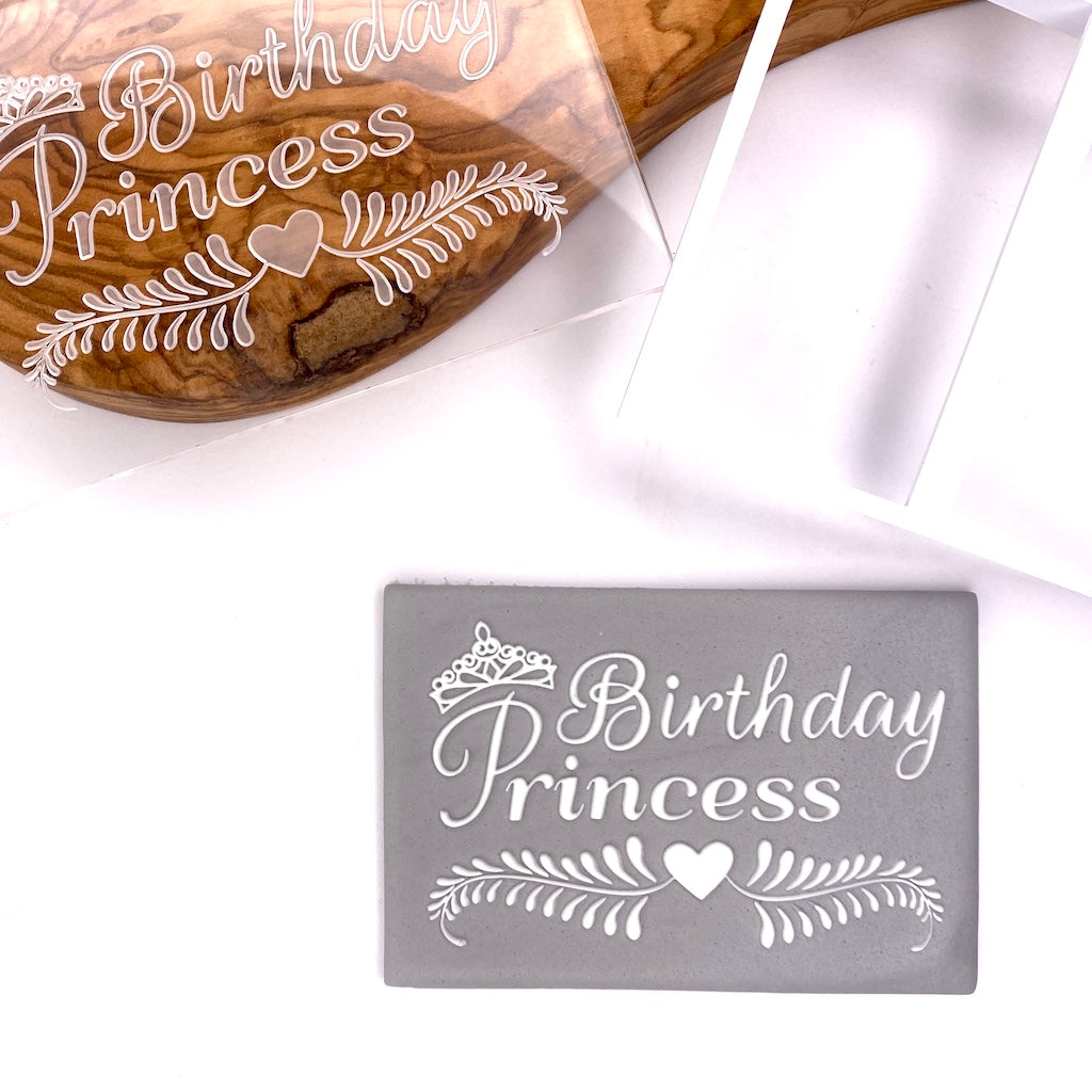 cookie stamp fondant embosser fairytale Birthday princess