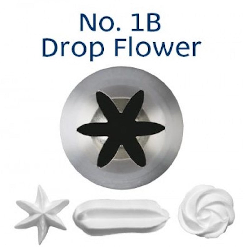 1B drop flower piping nozzle Loyal Bakeware
