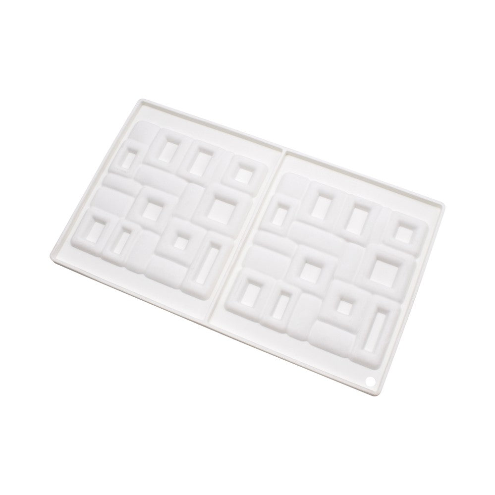 MCM-107-4 Square maze silicone mousse cake mould