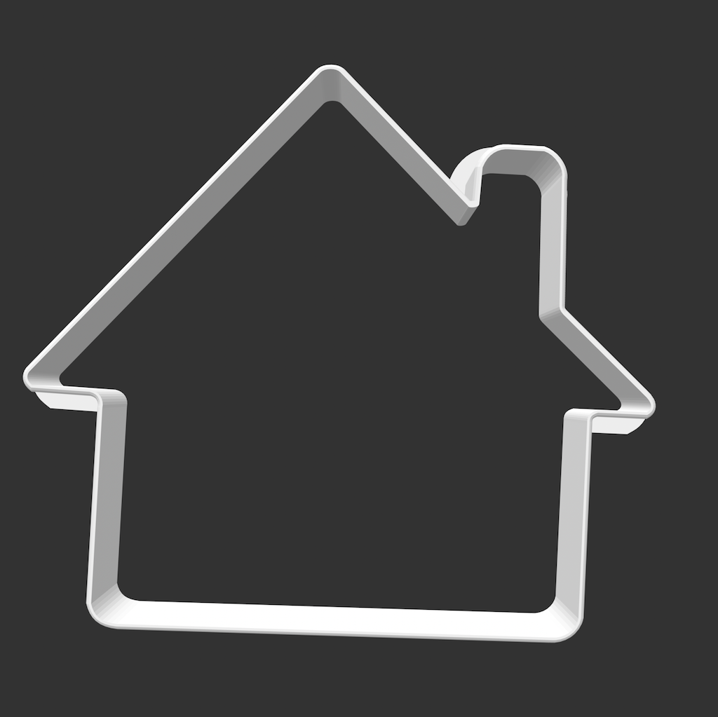 Cottage House Plastic 3D Printed Cookie Cutter | Cakers Paradise