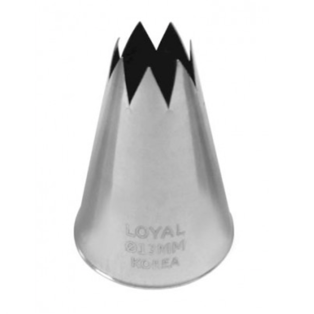 loyal 13mm star pastry piping nozzle tip