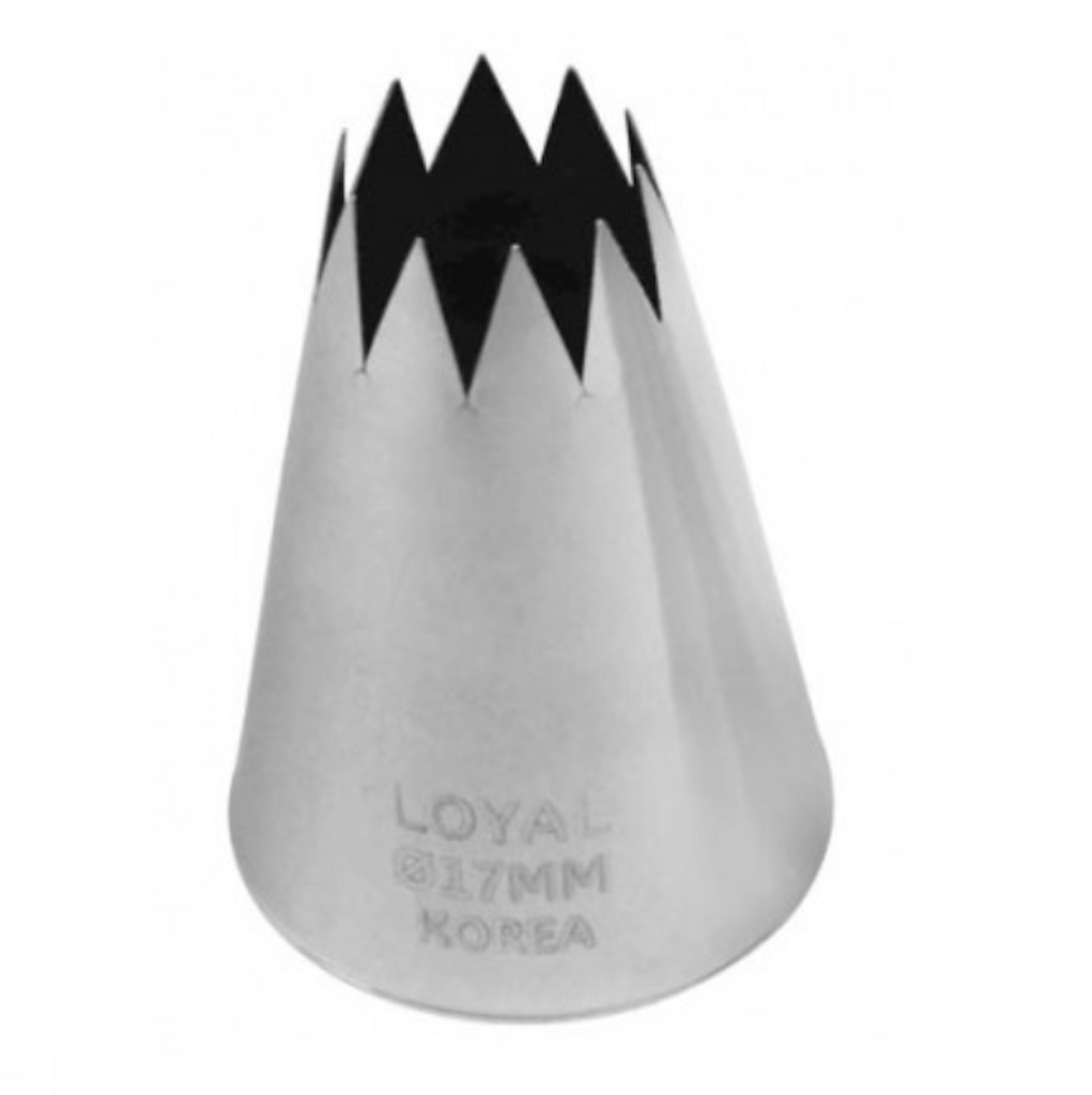 loyal 17mm star pastry piping nozzle tip