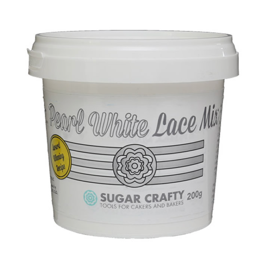 Sugar Crafty edible Cake Lace Mix pearl white 200g
