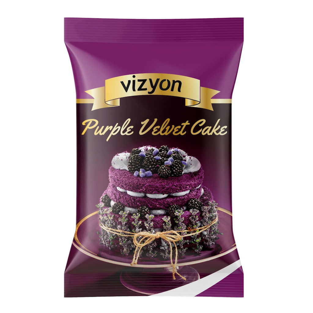 Vizyon purple velvet cake mix 1kg bag
