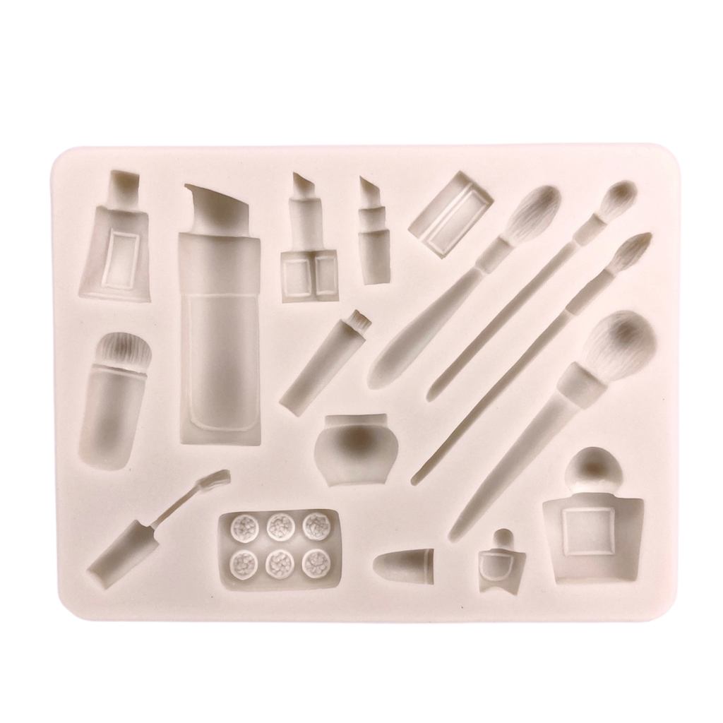 silicone mould assorted make up tools