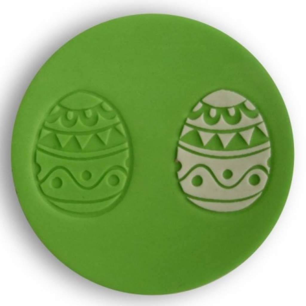 Sucreglass super stamp cookie stamp fondant debosser decorated easter egg