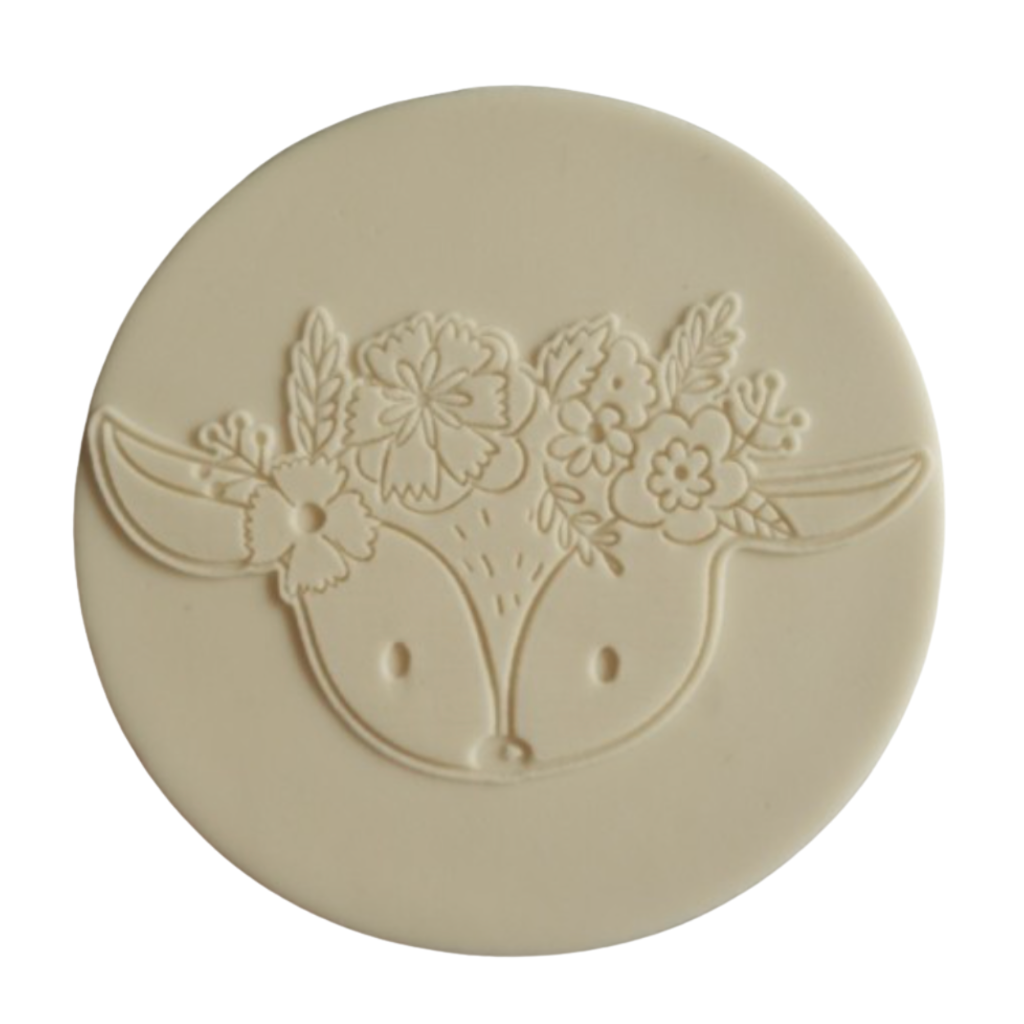 Fondant Cookie Stamp by Sucreglass - Flourished Fawn