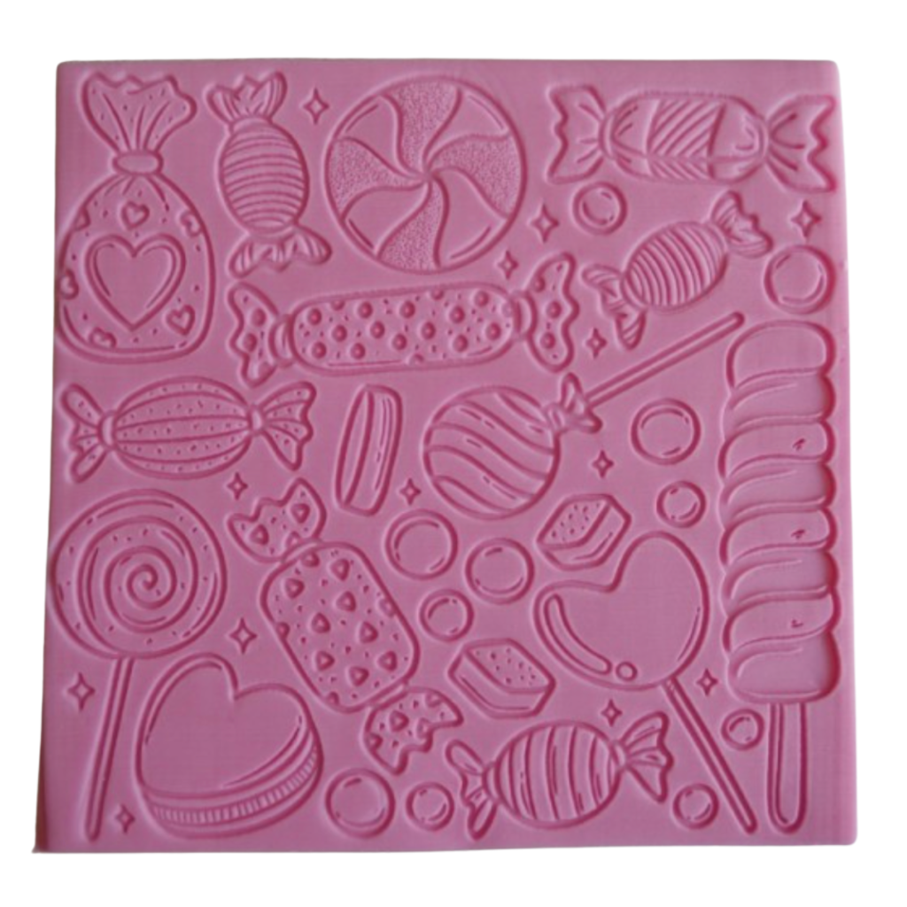 Fondant Cookie Stamp by Sucreglass – Candy Doodle assorted lollipops