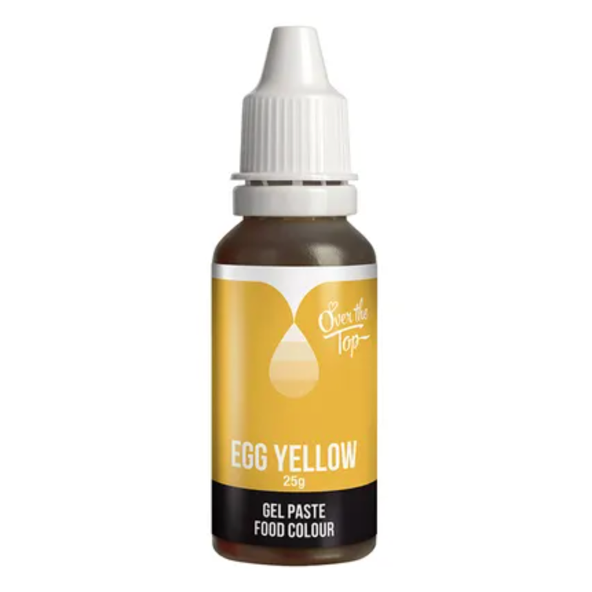 Over the Top Gel Paste Food Colouring 25g - Egg Yellow