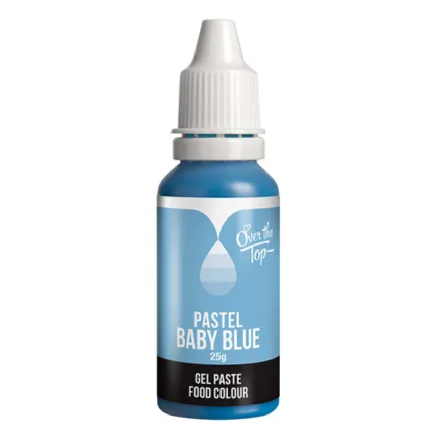 Over the Top Pastel Gel Food Colouring 25g - Baby Blue