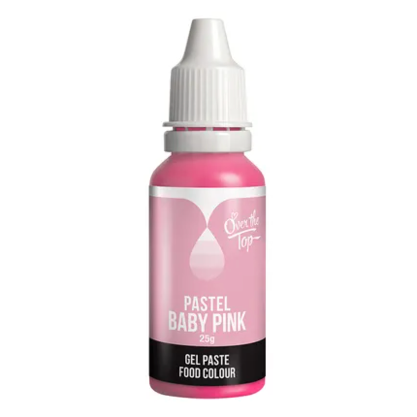 Over the Top Pastel Gel Food Colouring 25g - Baby Pink