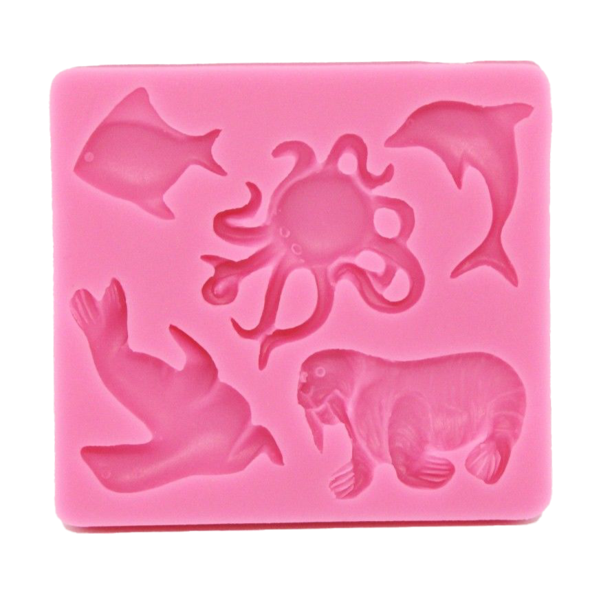 Assorted Sea Fish Dolphin Silicone Mould