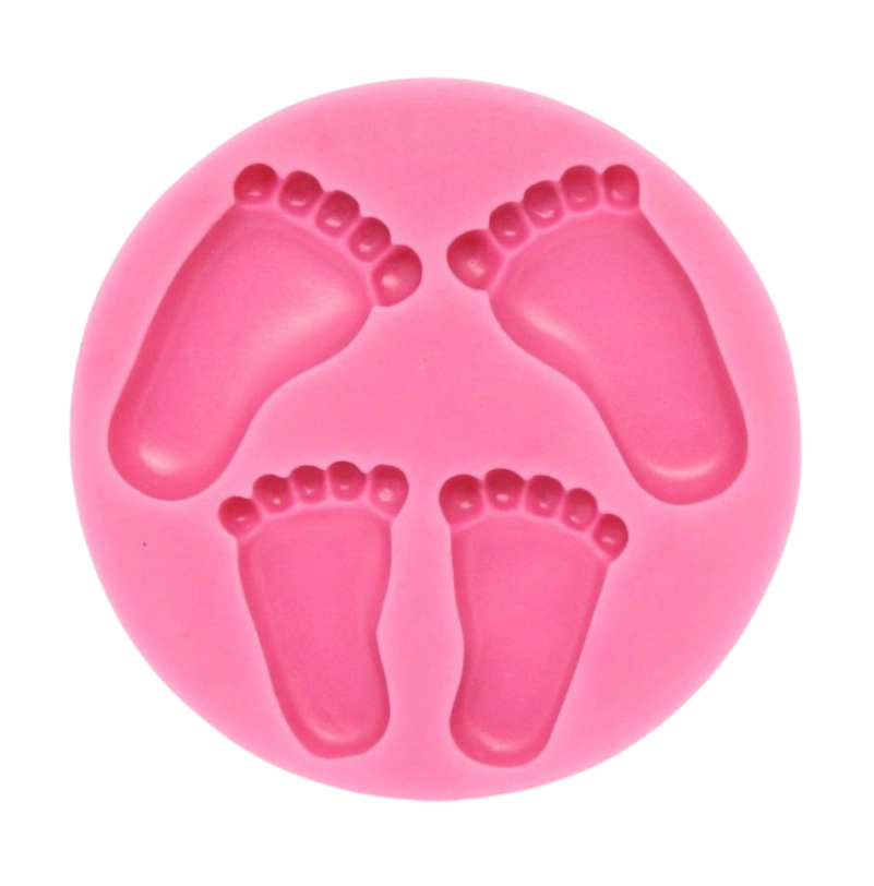 baby feet baby shower silicone mould