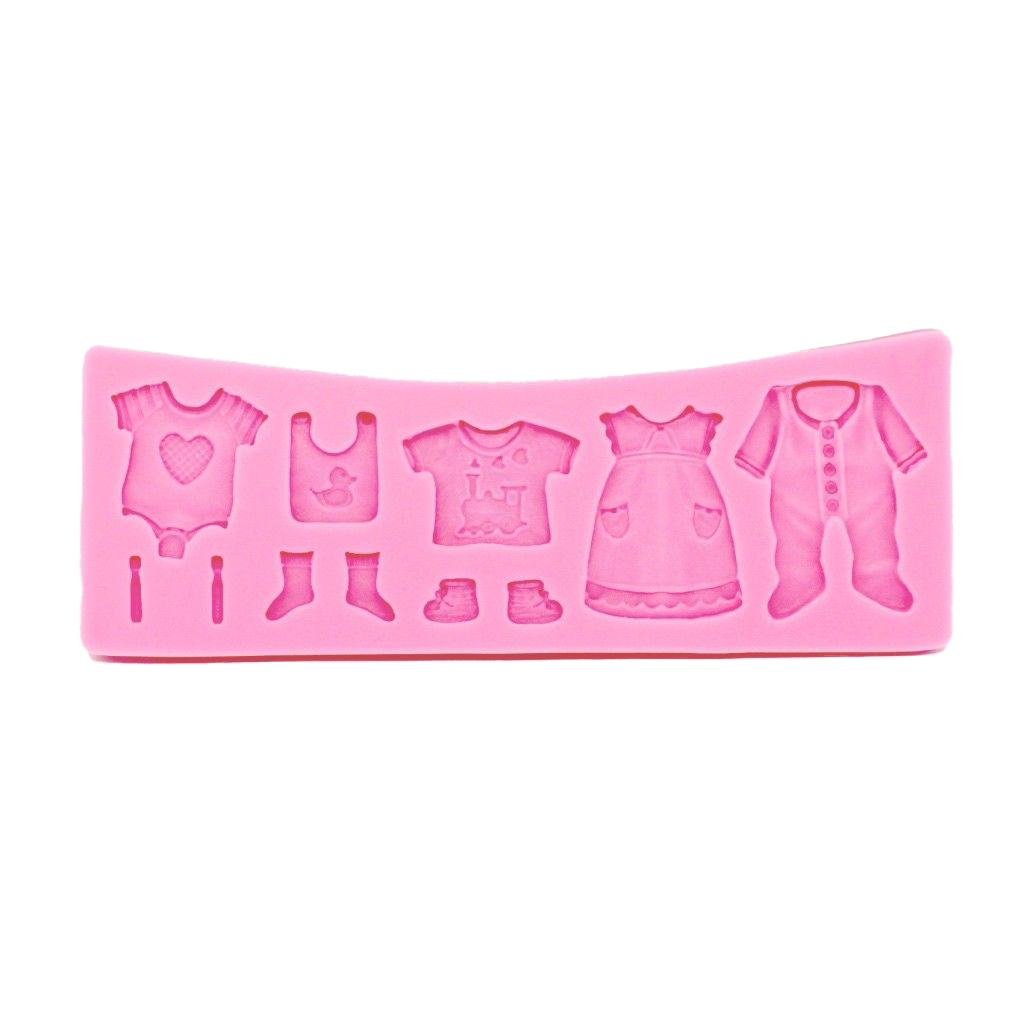 Baby Shower Clothes Silicone Mould