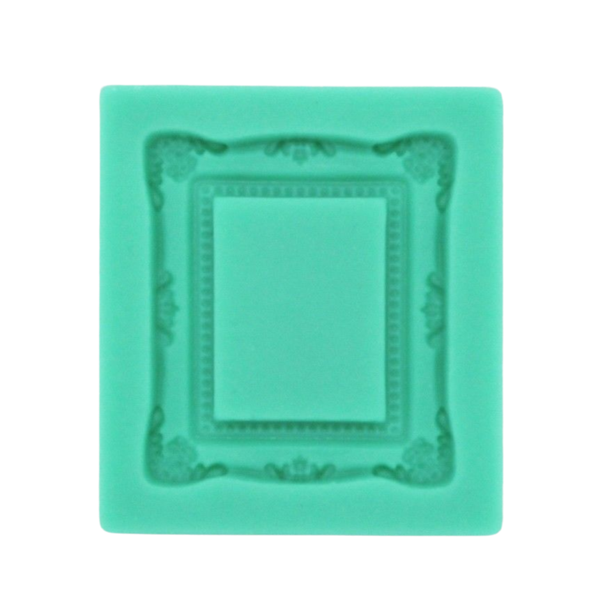 Square Photo Frame Silicone Mould for Cake Decorating Cakers Paradise