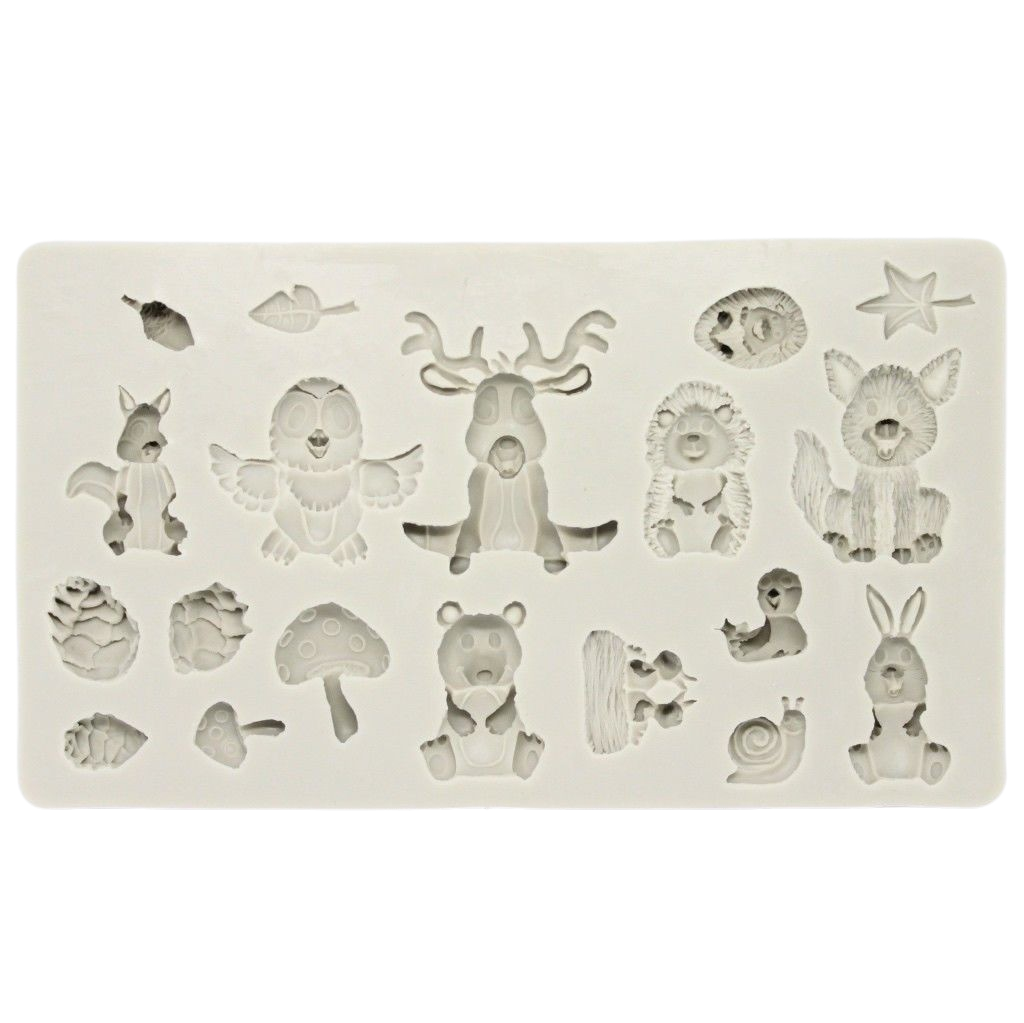 Large Forest Animal Silicone Mould