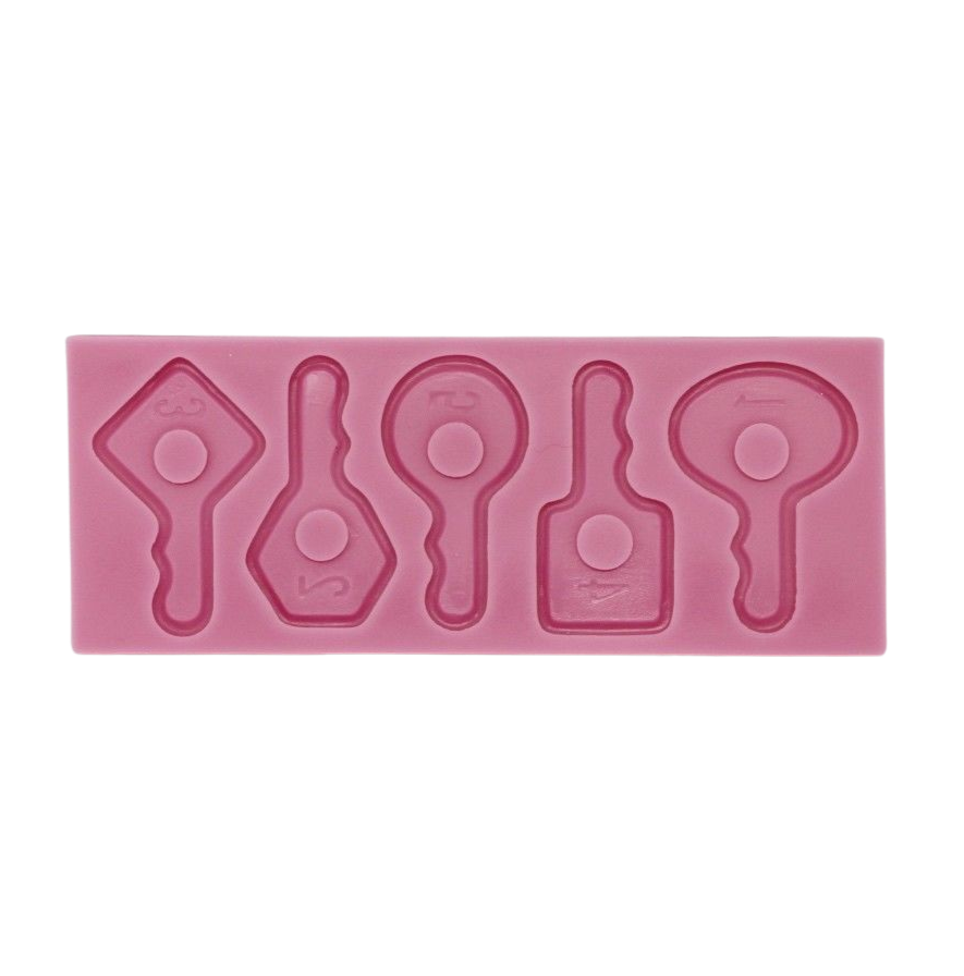 Numbered Keys Silicone Mould for cake decorating