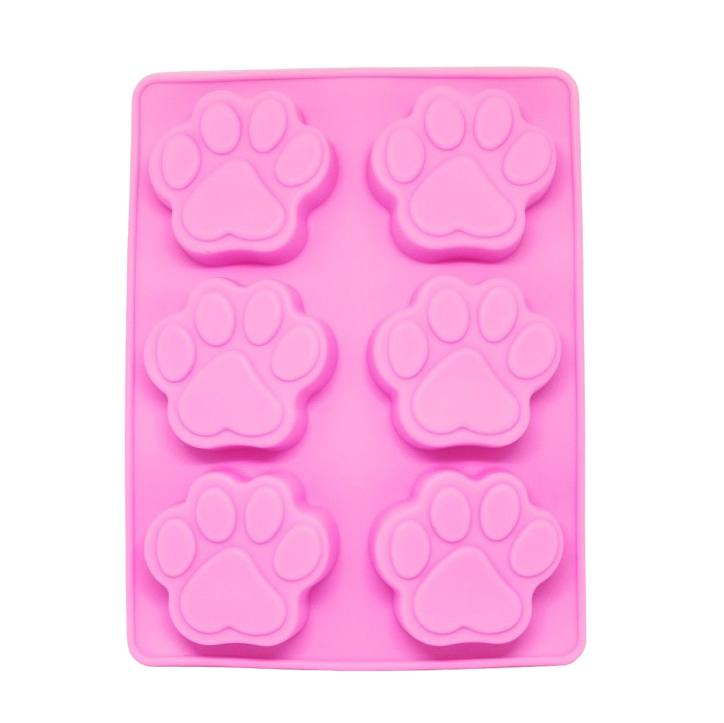 cat and dog paw silicone mould