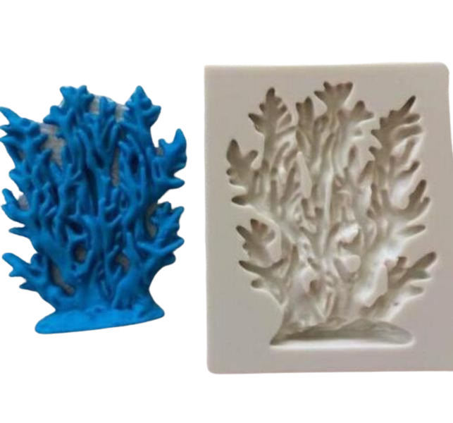 coral silicone mould for cake decorating