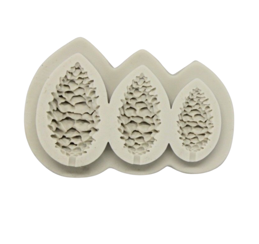 pine tree cones Christmas silicone mould