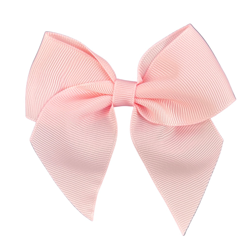 Grosgrain Cakesicle Bows 10cm 6 Pack - Pale Pink