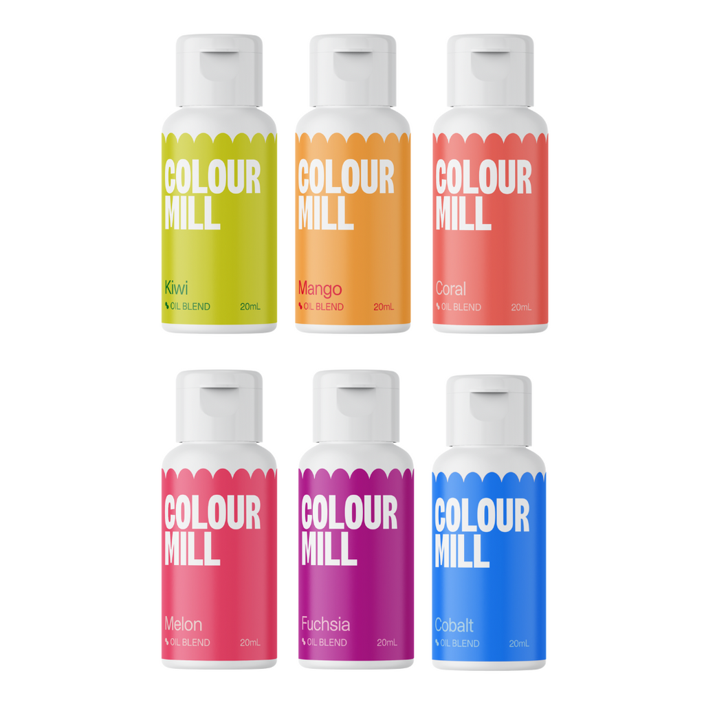 Colour Mill Oil Based Food Colouring 20ml 6 Pack - Tropical NEW!
