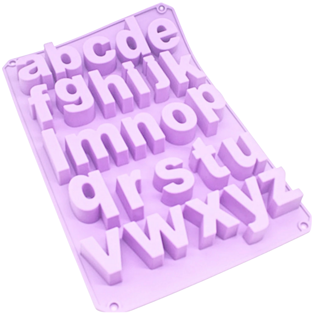 Large Alphabet Silicone Mould - Lower Case Letters