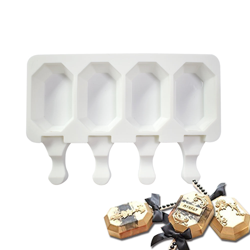 gold bar Cake Popsicle silicone mould