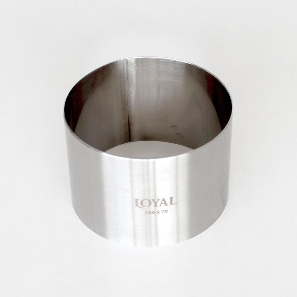 Stainless steel cake ring round 100mm food stacker loyal