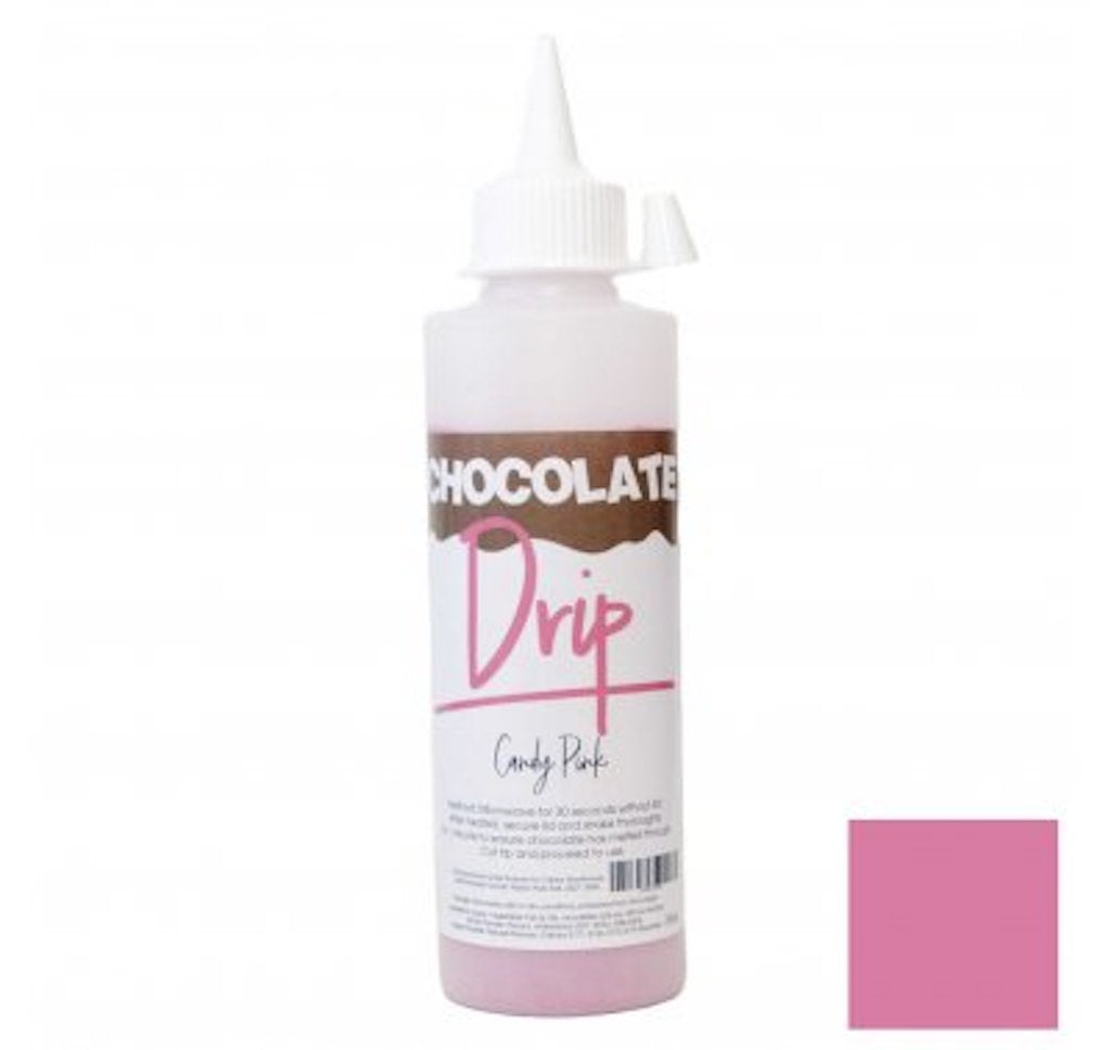 chocolate drip 250g bottle candy pink