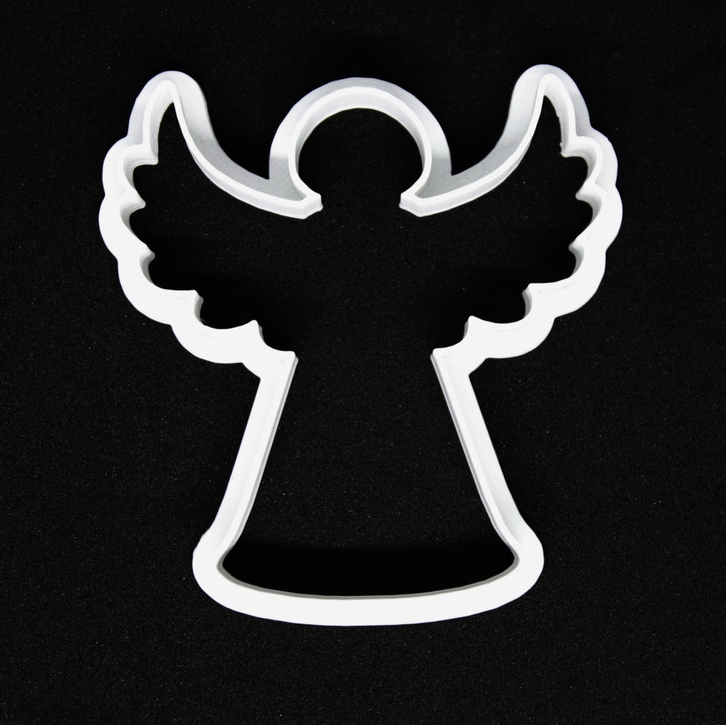 christmas angel plastic cookie cutter