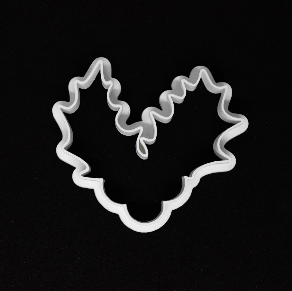 christmas holly plastic cookie cutter