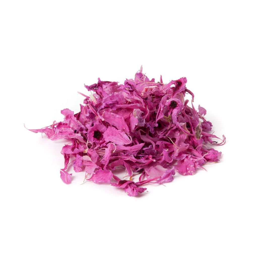 Petite ingredient edible dried flower organic rose geranium