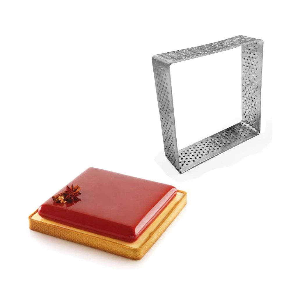 perforated square tart frame 1