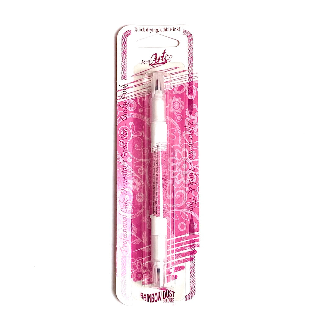 rainbow dust double sided fine point edible pen dusky pink