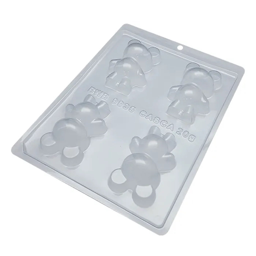 small plastic chocolate bear mould