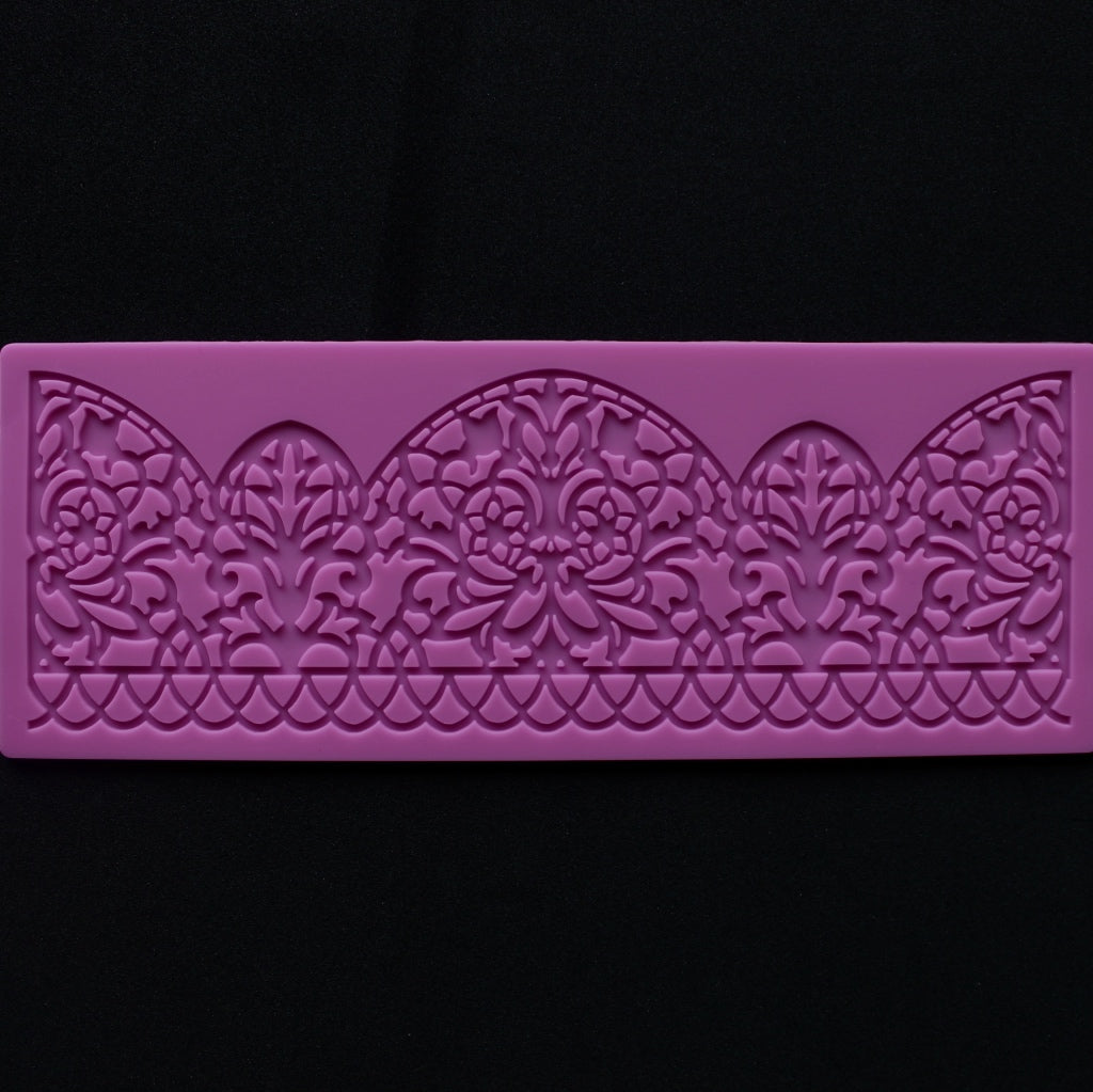 wave edge silicone lace mat