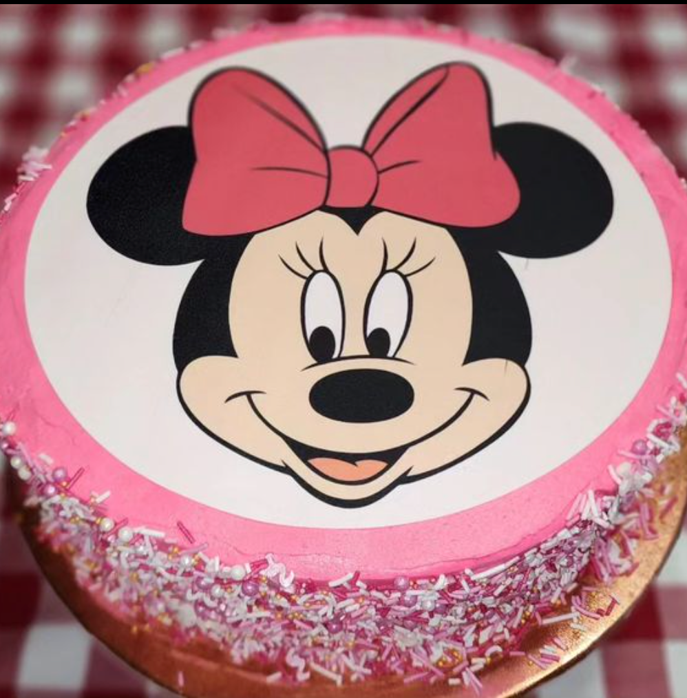 8" Round Edible Icing Image - Retro Mouse