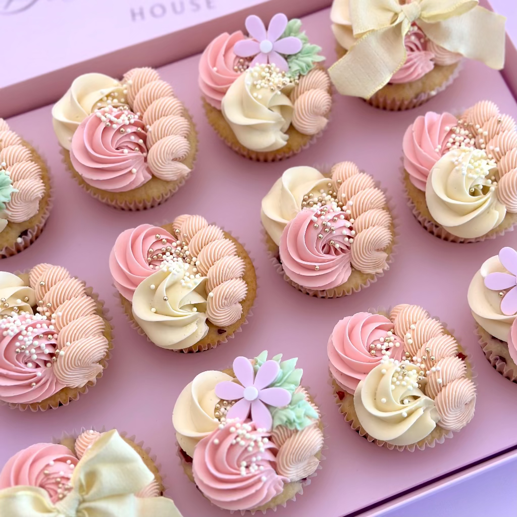 Acrylic Cupcake Topper Charms - Daisy 6pc