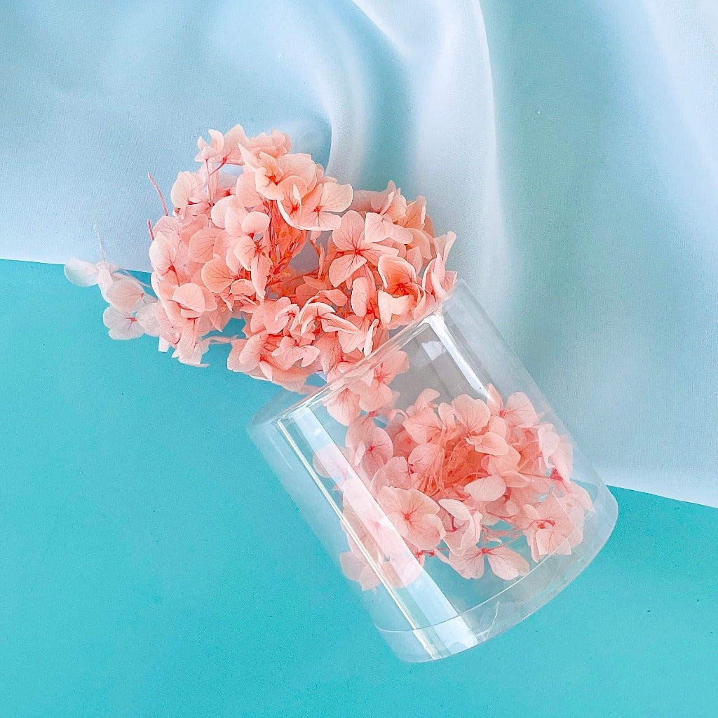 Dried Natural Hydrangeas for Cupcake Toppers - Pink