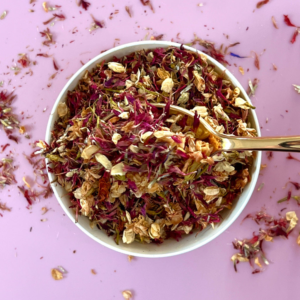 Dried Edible Flowers 20g - Lavender Sky purple cornflower jasmine flower